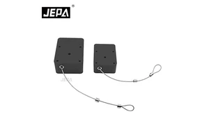 Rectangular Retractable Security Tether Anti-theft Pull Box Cable Recoiler For Retail Laptop And Tablet Display