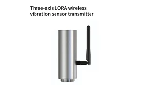 LoRa Cable Vibration Sensor Motor Vibration Tri-axial Vibration Velocity Displacement Frequency Detection Threaded Mounting