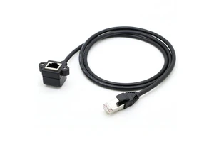 90 Degree Elbow Network Cable Extension Cable RJ45 Male to Female Connector Extension