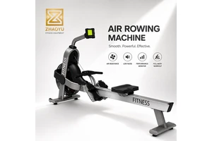 ZY Commercial Air Rowing Machine Professional Wind Resistance Rower Gym Cardio Fitness Equipment for Full Body HIIT Workout