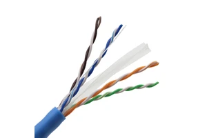 CAT6 Plenum Cable 1000ft 305m UTP 23AWG Solid Pure Copper PVC Indoor CMP Rated For In-wall Installation