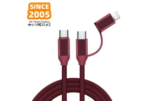 20 Years OEM ODM Factory Custom USB C Cable 60W 100W 240W Pd Fast Quick Charging Nylon Braided Type C Cord IP15 Pure Copper