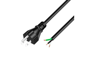 Industrial Equipment C19 AC Power Cord with NEMA5-15P Male and IEC Female Ends SJTW Wire ETL Certified IP20 125V Extension Cord