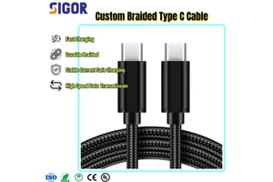 Professional Manufacturer Custom PD Fast Charging Type-C Data Cable with Pure Copper Core for Mobile Phone Laptop Computer