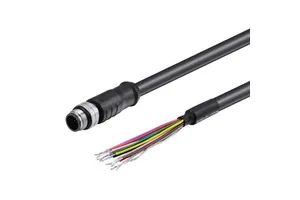 Dahua Industrial Camera IO Trigger Cable Basler Color Beumer6 Guanglai Circular Connector 6 Core Hole Copper Cable Assembly