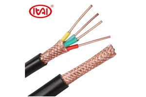 Factory High Quality 99.997% Pure Copper Conductor PVC Insulated Copper Braid Shielded Multi-Core Control Power Cable