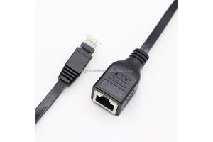 Six Types of Flat Network Cable RJ45 8P8C Rotary RJ45 8P8C Female Female Extension Cable 1M 2M
