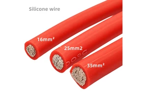16mm 25mm 35mm 50mm 75mm Flexible Silicone Wire Cable High Temperature Resistant Silica Gel Wire SIAF Cable For Internal Wiring