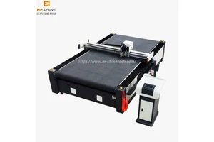 MS1625 Oscillating Knife Cutter 2200mm/s Travel Speed Zoned Vacuum Adsorption CNC Cutting Equipment for Leather Fabric Foam PVC