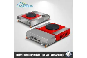Customizable Electric Tank Trolley Heavy Duty Remote Control Motorized Machinery Mover Industrial Load Transport Platform Dolly