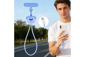 Koala Phone Wrist Strap Lanyard 60W Fast Charging Cable Anti-Drop Phone Strap Portable USB 60W Data Cable For Travel Outdoor
