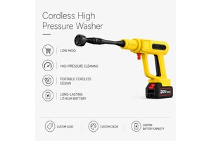 Multi-function Professional 20V Max Portable Cordless Brushless Motor Pressure Washer 145 PSI Handheld Water Cleaner for Car