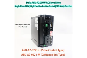 Original New Delta ASD-A2-0221-L&ASD-A2-0221-M 200W AC 220V 3.5A Servo Drive Pulse & CANopen for CNC Engraving Machine