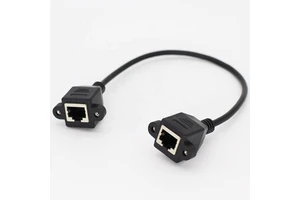 CAT5 CAT6 RJ45 to Female RJ45 Panel Mount LAN Ethernet Extension Cable