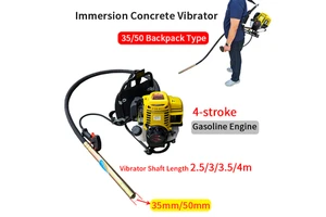 Factory Direct Backpack Concrete Vibrator with Concrete Vibrating Poker Portable Concrete Compaction Machine for Construction