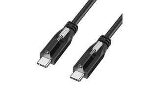 CABLETOLINK Custom 5A Fast Charging USB Type-C Braid Cable Screw Locking Nylon PVC Industrial Use Compatible for PXW-Z300 Camera