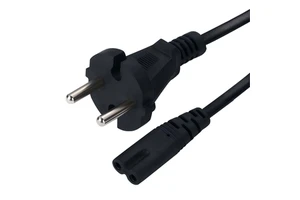 Korean-Spec AC Power Cord for Computer & Home Appliance Safe and Stable Power Supply with IEC Certification and Rubber Material