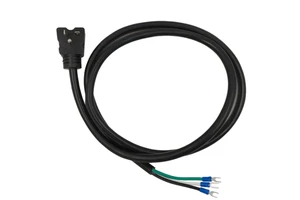 12AWG Heavy Duty Power Cord NEMA 5-20P, SJTW 3-Conductor Cable with Pre-Stripped Ends&U-Type Terminals for Commercial Equipment.