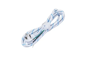 US 3-Pin Copper Power Cable PVC Jacket 250V AC Power Cord Extension SJTW Stripped Male for Home Appliance & Industrial Equipment