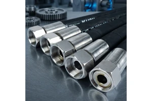Threaded Stainless Steel Fitting Hydraulic Hose 2SN 3/4 Inch High Pressure Two Braid Steel Wire Reinforced Flexible Rubber Line