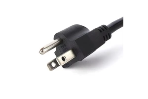 Heavy Duty C17 Power Cord 3 Pin Plug 16A Copper Safety Certified ETL Home Use Industrial Equipment PVC Extension 0.3m USB Port