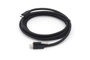 USB3.1 Gen 2 Type C with Screw Locking to USB-C 5A Cable with 10Gbps Data Sync and 100W Power Delivery for Industry Camera