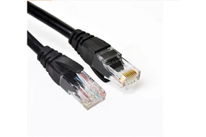 QUANWEI Cat6 Patch Cable 12V DC PVC Jacket 2A 4 Cores Customizable Length Computer Network Power Data Extension Cable Connectors