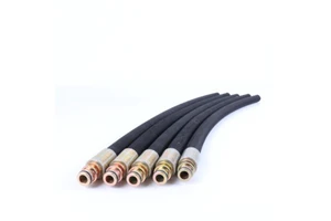 SAE 100 R1 R2 Hydraulic Hose Pipe Steel Wire Braided Flexible Rubber Tubing Oil Resistant Excavator Parts Factory Wholesale