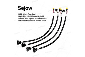 IATF16949 Certified High Flexible Shielded Hybrid Power and Signal Wire Harness for Industrial Servo Motor Drive
