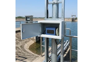 Clouds Stainless Steel Non-Contact Shaft Encoder Water Level Sensor Anti-Wave Pulley Design for Tidal Reservoir Monitoring High
