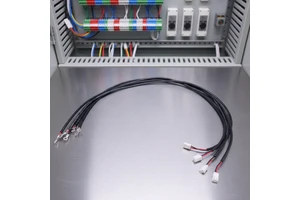 Power Supply Connection Cable Copper 18AWG 300V 10A White Plastic Housing IP20 Connected End OT Terminal Industrial Equipment