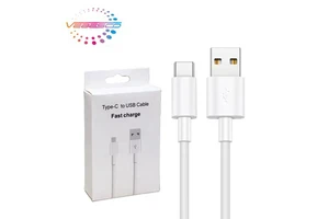 High Quality Custom Logo 3 Feet Type-C Fast Charging Cable with Braid Shielding TPE/Plastic Material for Samsung