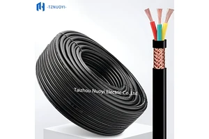 RVVP Shielded Stranded Flexible Control Cable Multi-Core Copper Wire PVC Insulated IP65 Industrial Use CCTV Security Automation