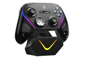 EasySMX D10 Wireless PC/iOS/Android Game Controller TMR Joystick Dual Trigger Vibration Motor Smart Game Wheel Steering