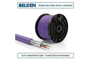 Original New Belden 3079A PROFIBUS DP Cable 1 Pair 22AWG Solid Bare Copper Double Shielded 150 Ohm Industrial Bus Cable Purple