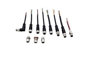 M8 Copper Conductor Industrial Camera Control Trough Multi-core Sensor with Customizable Length