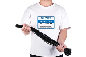 High Tensile Strength Nylon Cable Ties Heavy Duty Self-Locking Plastic Zip Ties UV Resistant Black 12 Inch Wire Wraps