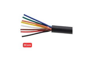 UL2464 8 Core Control Cable 28/26/24/22/20/18AWG Tinned Copper PVC Insulated Sheath Black Multi Core Signal Wire