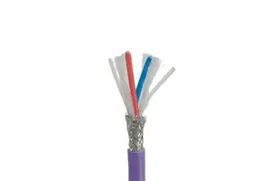 Customized CANBUS MODBUS 1Pr TCu F-PE Ins TC Braid PVC Jacket Industrial Automation Communication Cables