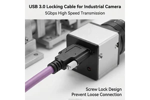 Pure Copper USB 3.0 Extension Cable with Brass Material for in Industrial Cameras