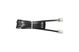 Factory Customized Cat3 Shielded PVC Jacket 1M 2M 3M RJ11 Plug Telephone Extension Cables 4P4C 6P4C 6P6C 8P6C Copper Flat Cable