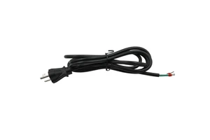 NEMA 5-20P to Stripped End Power Cord, SJT 3C 18AWG, 125V 20A, Open Wiring Replacement Cord for Industrial Equipment, Appliance.