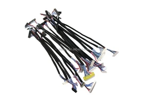 Customized Industrial-grade PVC Insulated Tinned Copper Conductor LVDS Display Cable for LCD I-PEX Cable