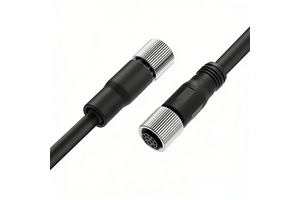 M12 Open End Power & I/O Trigger Cable, Industrial Machine Vision Camera Signal Cable Assembly