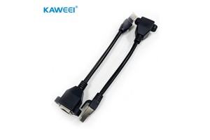 Custom RJ45 Panel Mount Extension Cable Network Extension Cord for Industrial & Communication System