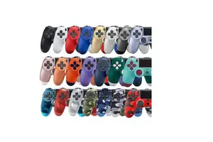 Wholesale P4 Wireless Game Controller Full Function for PS4 With Light Bar Dual Motor Vibration Joystick for Pro/slim/PC