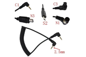 2.5mm Remote Shutter Release Connect Cable Cord for Camera