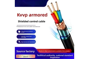 Custom Core Size KVV KVVP Control Cable Solid Copper Conductor PVC Insulation Shielded/Unshielded Instrument Cable