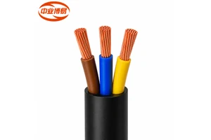 RVV 3*4 mm² Flexible Copper Cable 300/500V PVC Insulated & Sheathed For Indoor Power Connection and Electrical Equipment