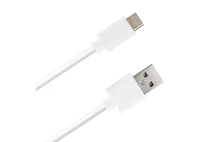 Custom Type-C to USB-A Cable with Pure Copper Conductor 1M White 3A Fast Charging for Computer & Earphone